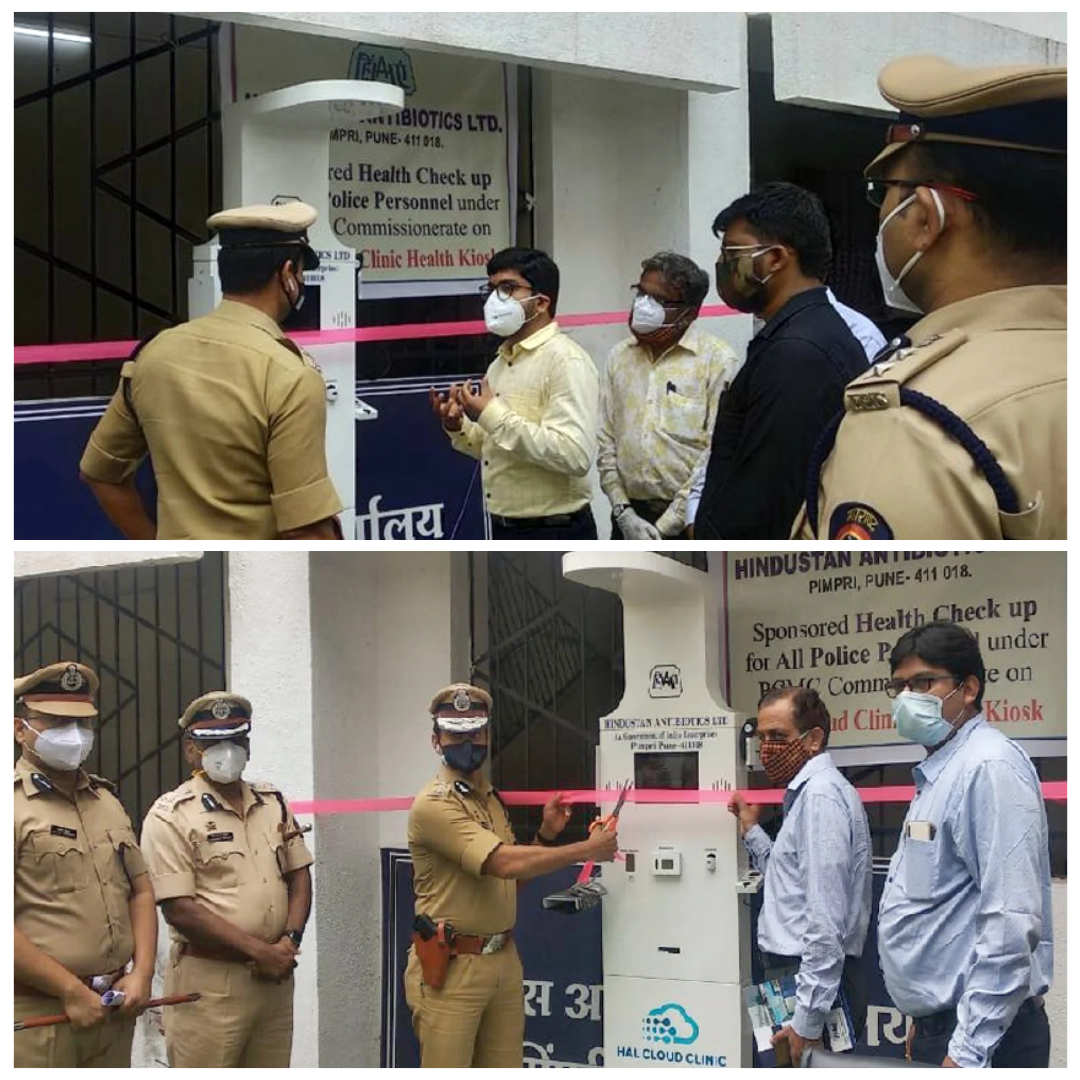 Health kiosk inauguration for police personnel health checkups under Pimpri-Chinchwad Commissionerate, Maharashtra
