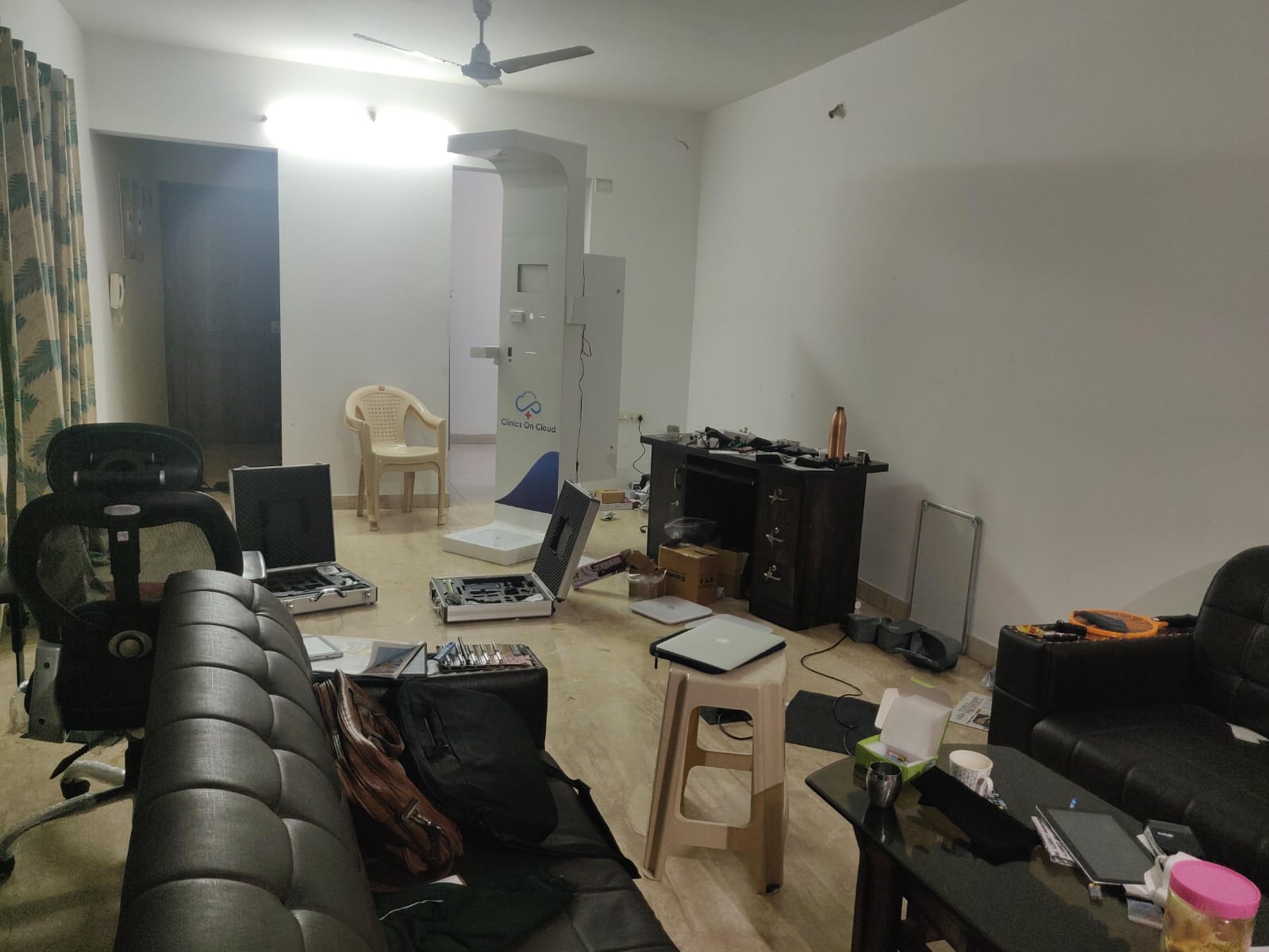 The 2 BHK apartment that served as Clinics On Cloud's first workshop and office