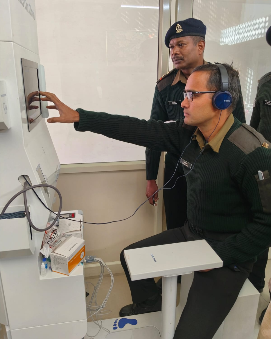 Health kiosk deployment for Indian Army personnel, enabling on-site vitals and hearing screening