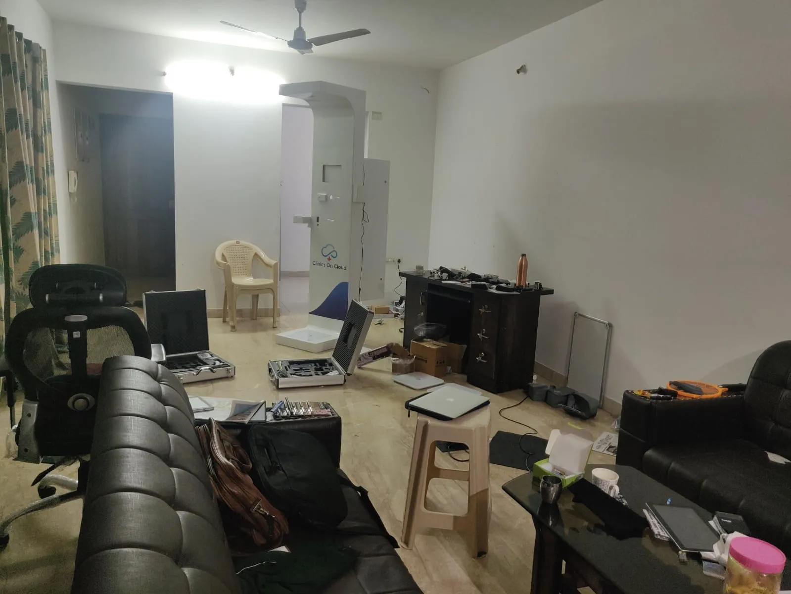 The 2 BHK apartment that served as Clinics On Cloud's first workshop and office