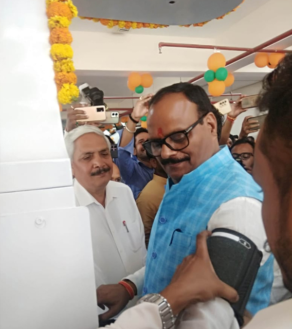 Health kiosk inauguration in Uttar Pradesh, part of Clinics On Cloud's community screening presence