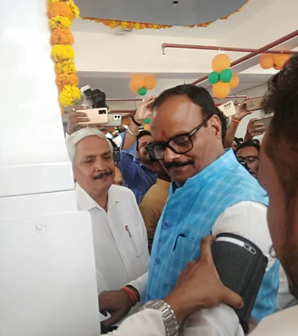 Health kiosk inauguration in Uttar Pradesh, part of Clinics On Cloud's community screening presence