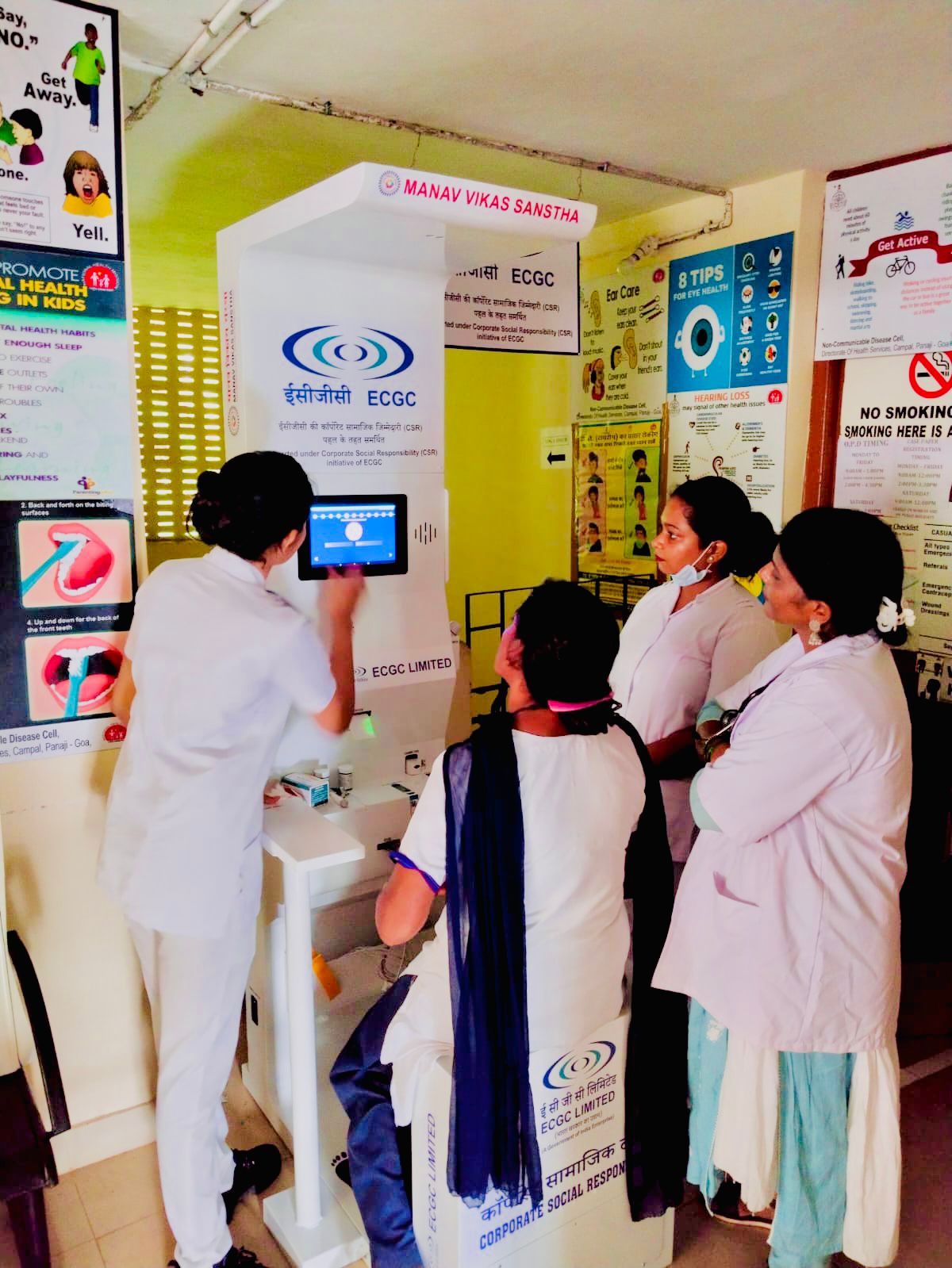 Health kiosk deployed under ECGC CSR initiative with Manav Vikas Sanstha, part of our presence in Ladakh