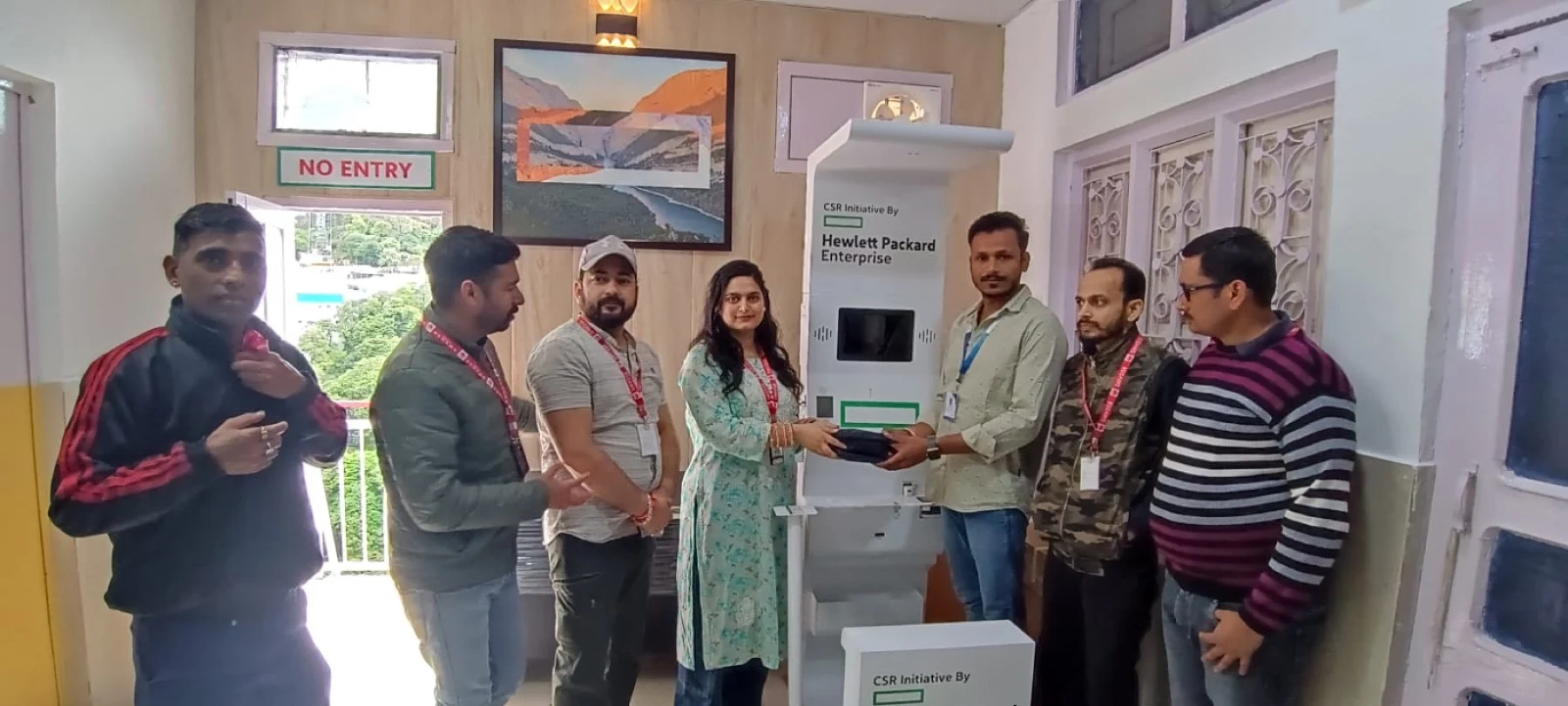 Health kiosk CSR deployment with Hewlett Packard Enterprise, part of Clinics On Cloud presence in Jammu & Kashmir