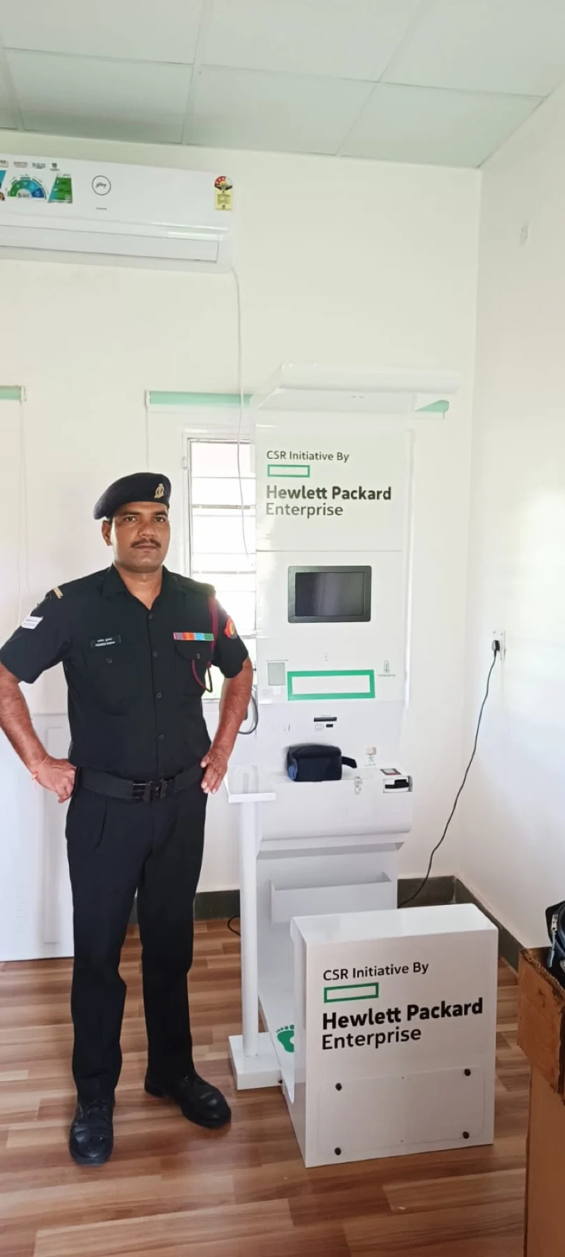 Health kiosk deployed in Rajasthan under Hewlett Packard Enterprise CSR initiative for community health screening