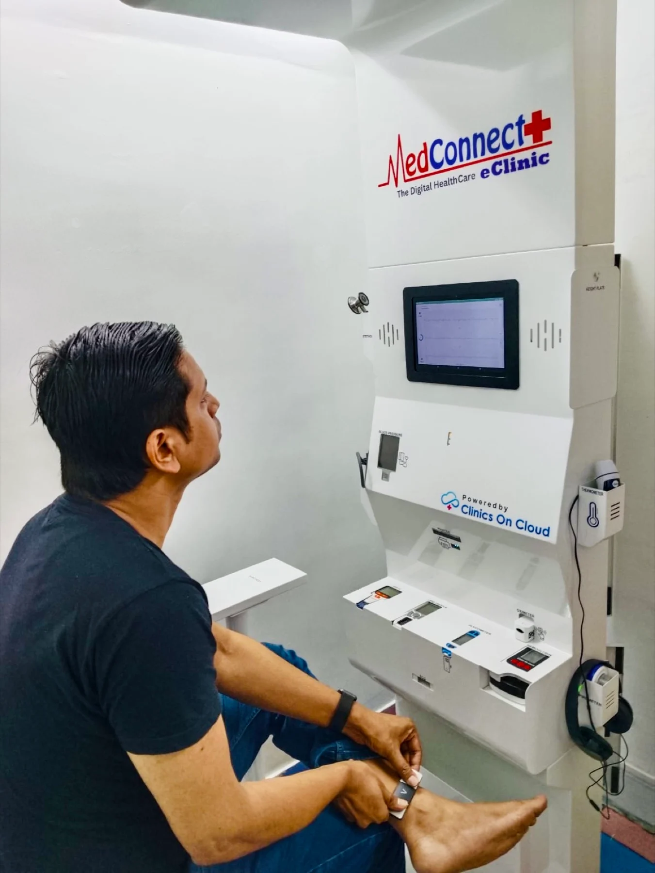 MedConnect eClinic digital healthcare kiosk deployment by Clinics On Cloud in West Bengal