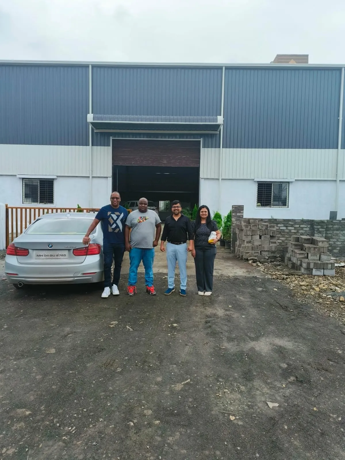Outside the completed Clinics On Cloud manufacturing facility at Chakan, Pune