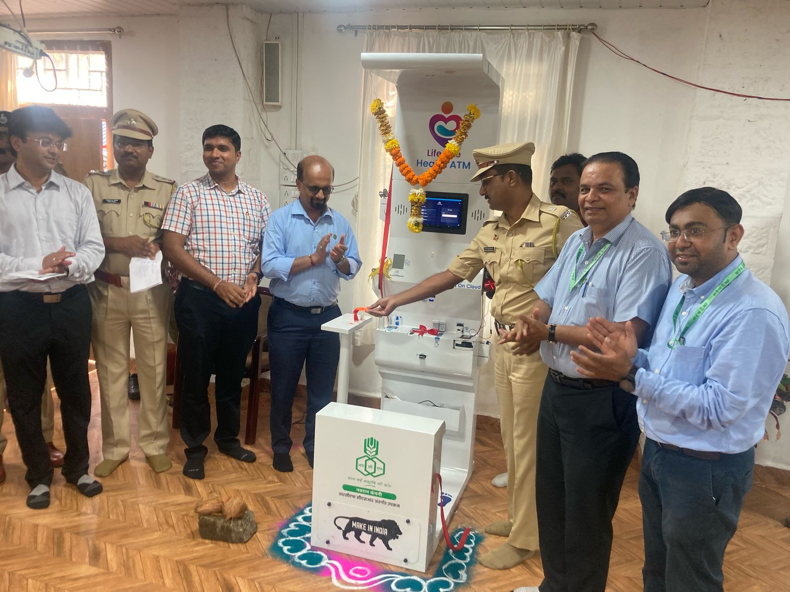 Lifeline Health ATM inauguration for police force health screening under Clinics On Cloud's presence programme