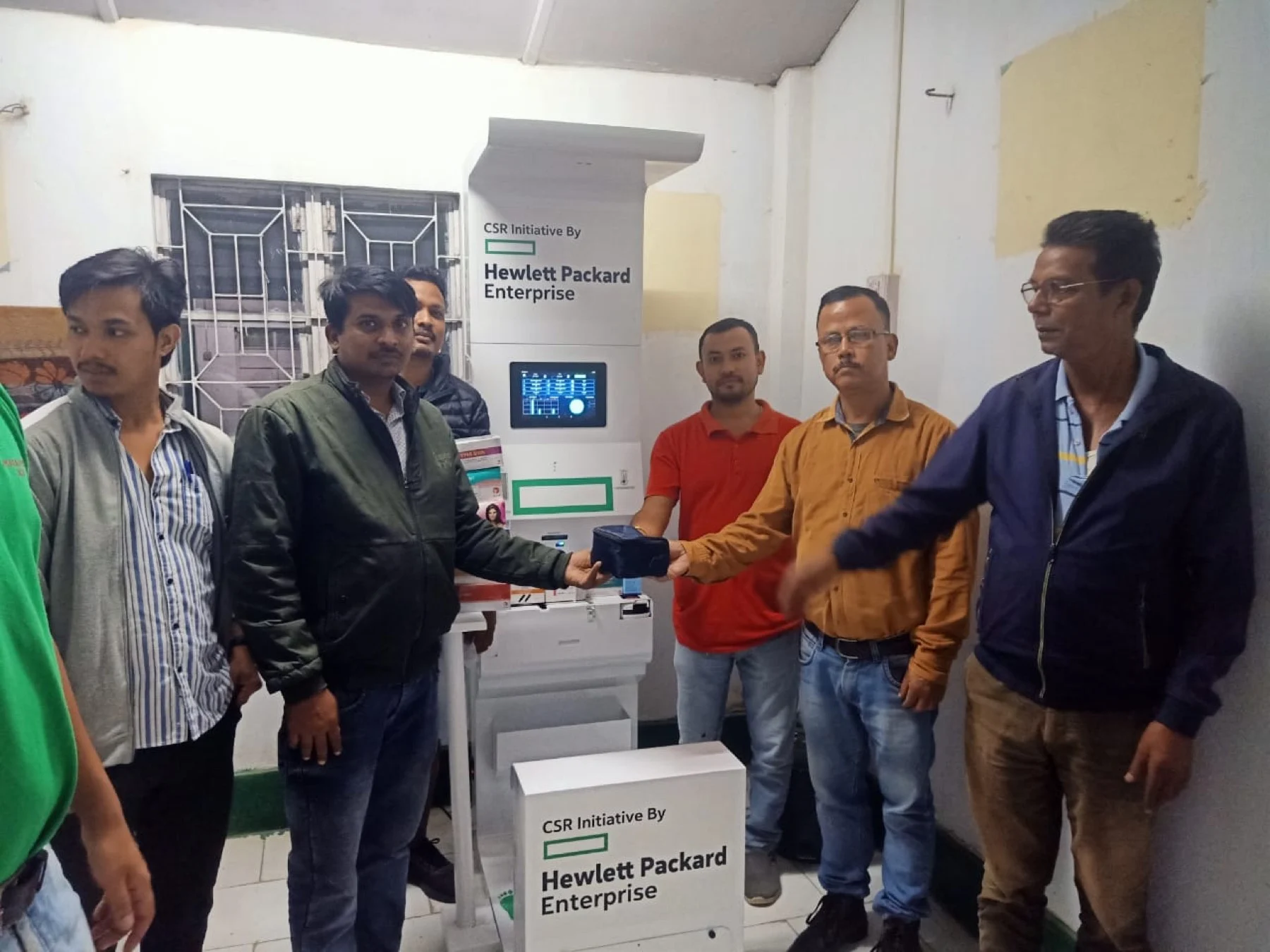 Health kiosk deployed under Hewlett Packard Enterprise CSR initiative, part of our presence in Karnataka