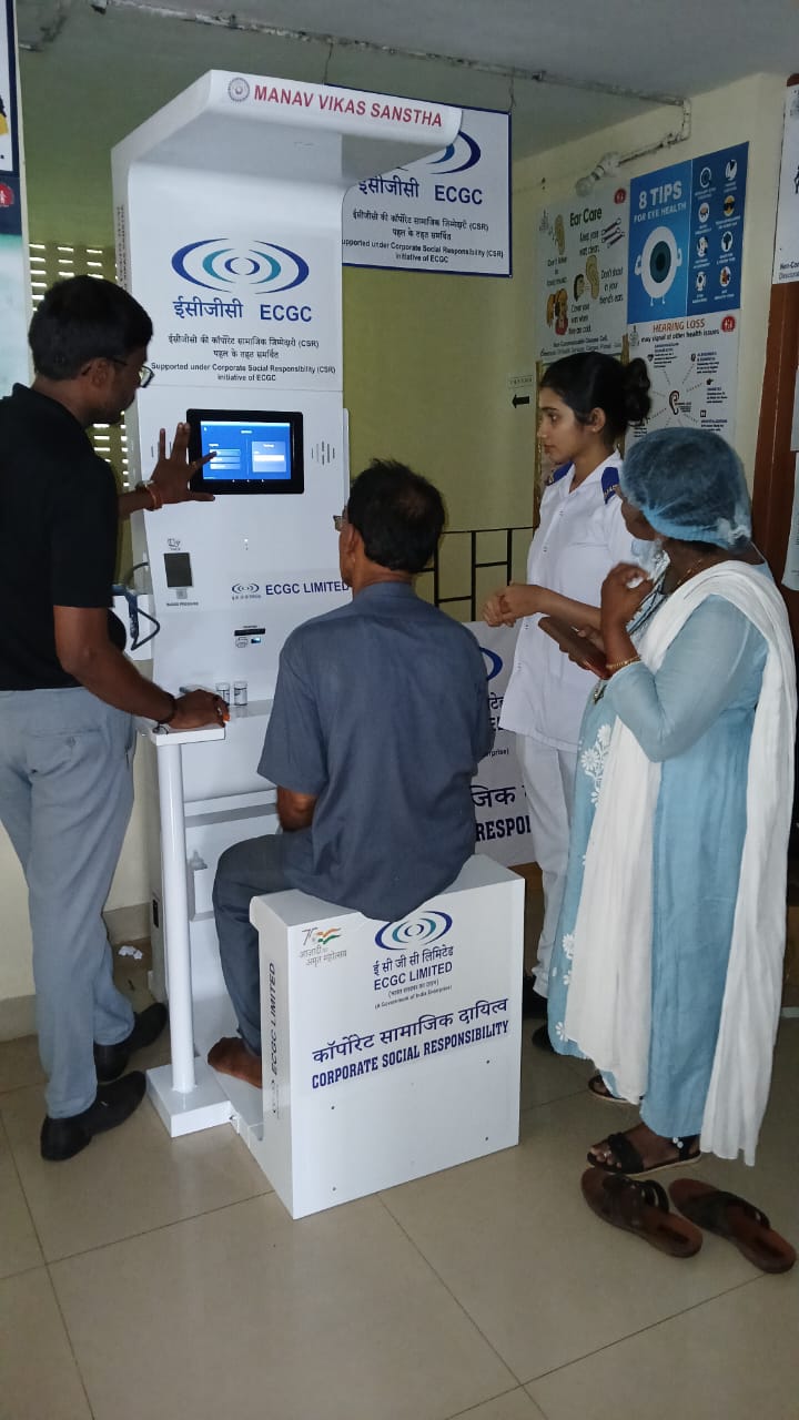 Health kiosk deployment in Goa under ECGC's CSR community health screening initiative