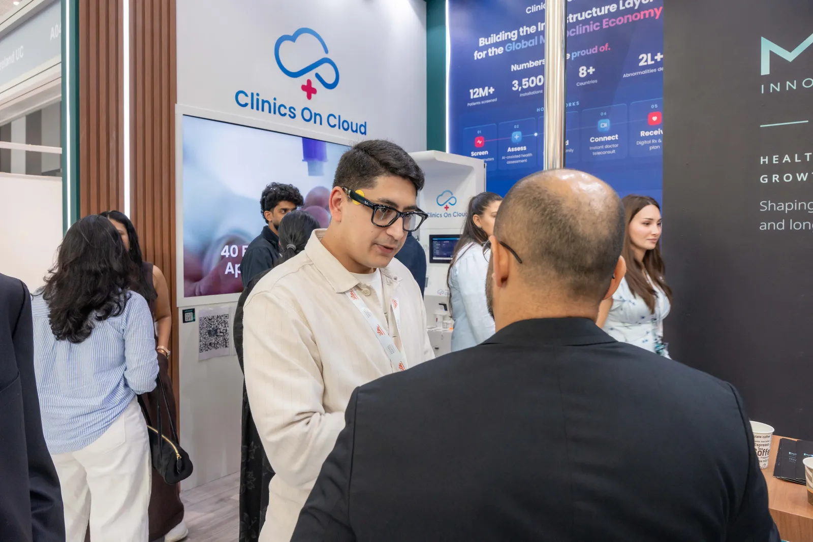 Discussions at the stand