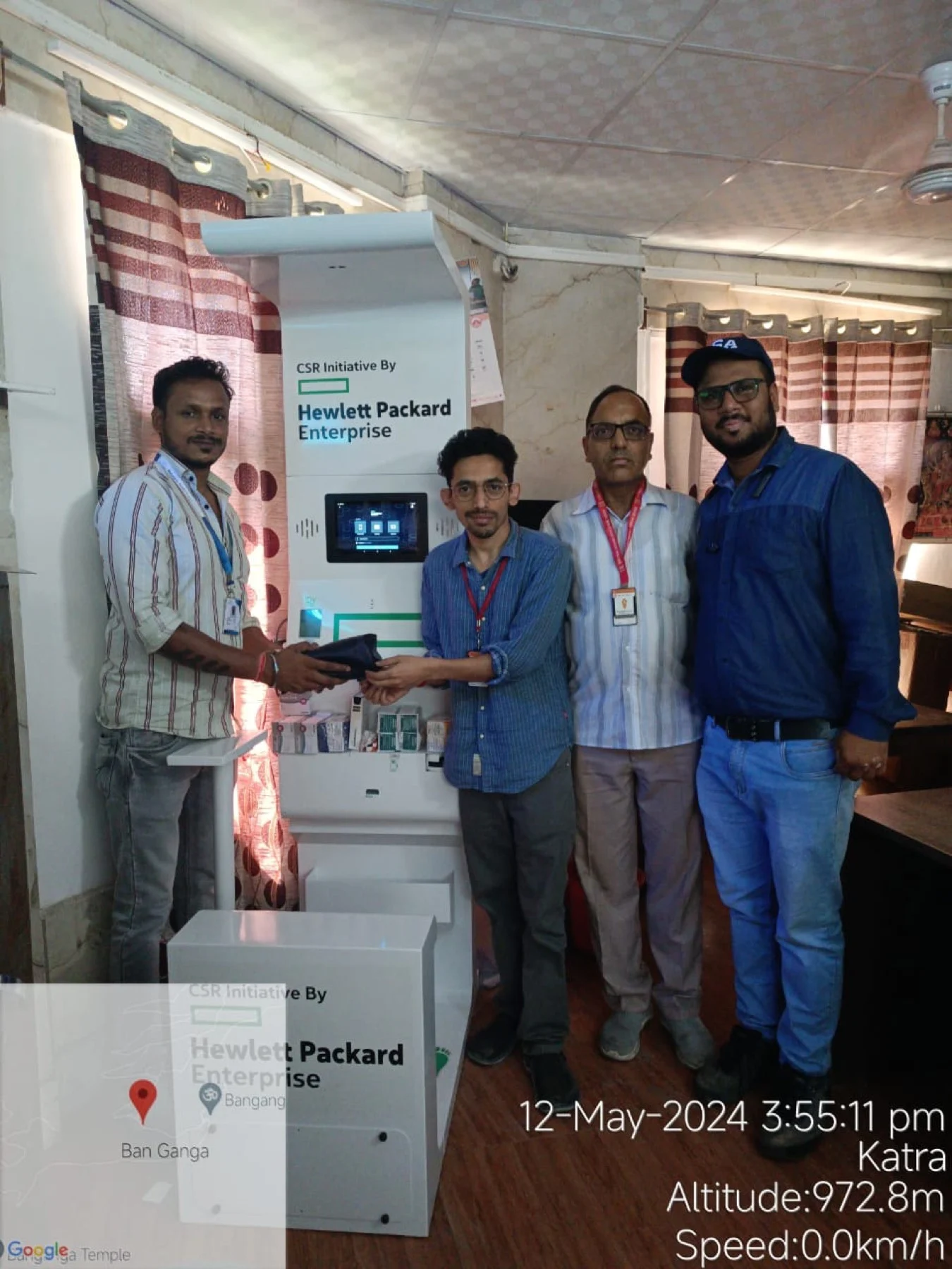 Health kiosk deployment in Katra, J&K, a Hewlett Packard Enterprise CSR community screening initiative