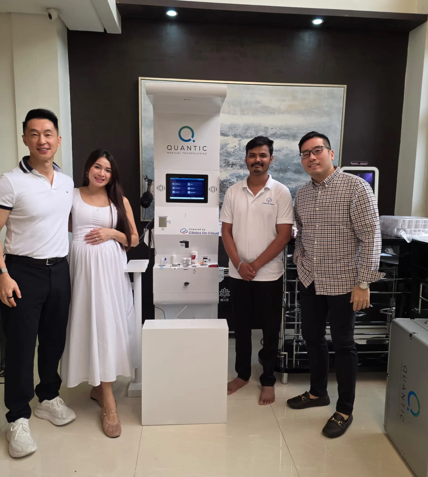 Quantic health kiosk deployment by Clinics On Cloud marking their presence in the Philippines