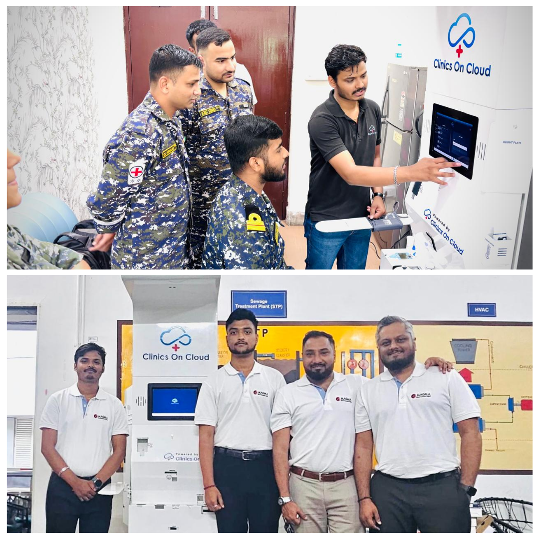 Health kiosk deployment across Maharashtra, serving defence personnel and industrial workforce sites