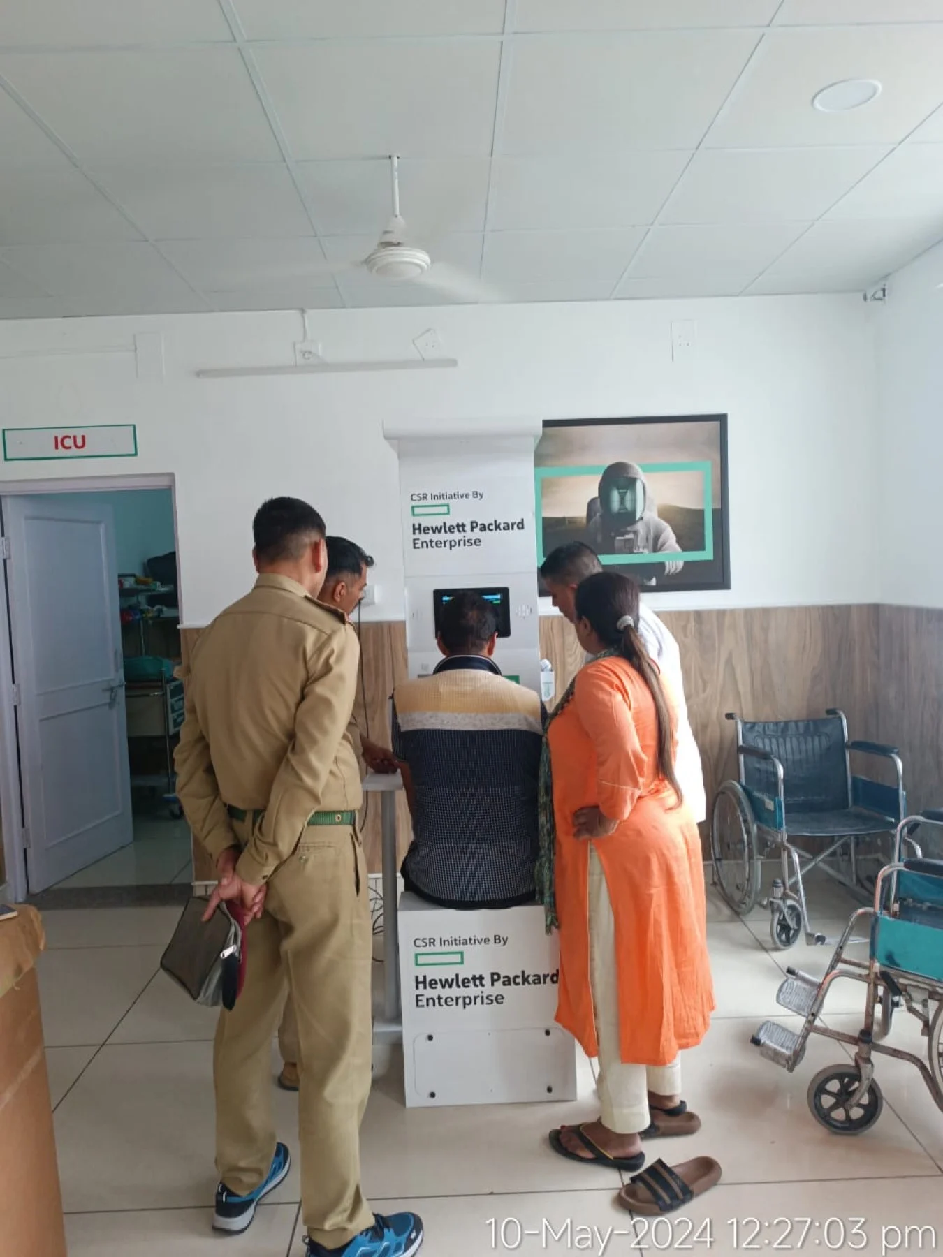 Health kiosk deployment supporting police force health screening under Hewlett Packard Enterprise CSR initiative