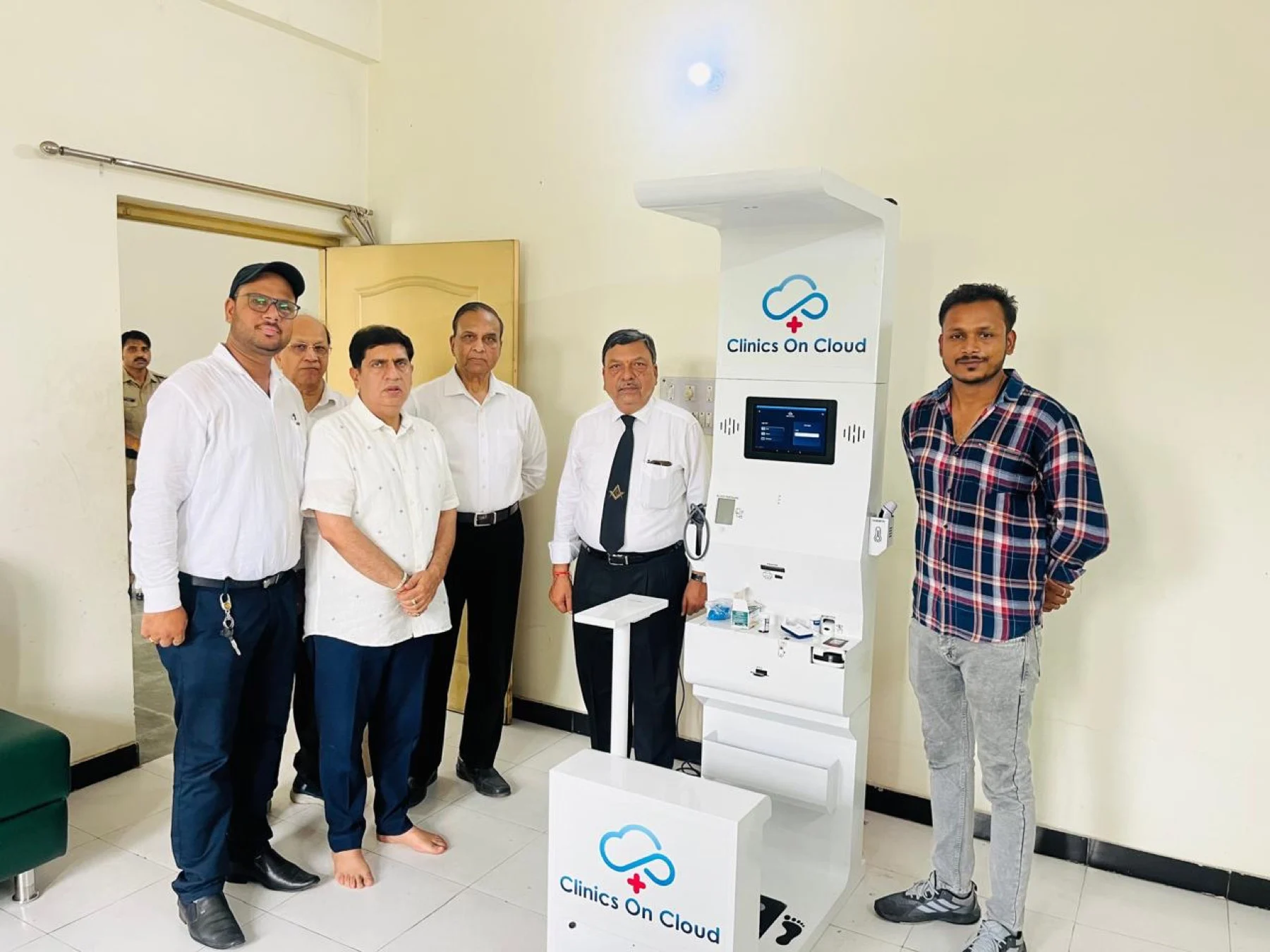 Health kiosk deployment in Uttarakhand under Clinics On Cloud's community screening presence