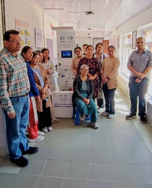 Health kiosk deployment under CSR programme in Ladakh, part of Clinics On Cloud's community presence