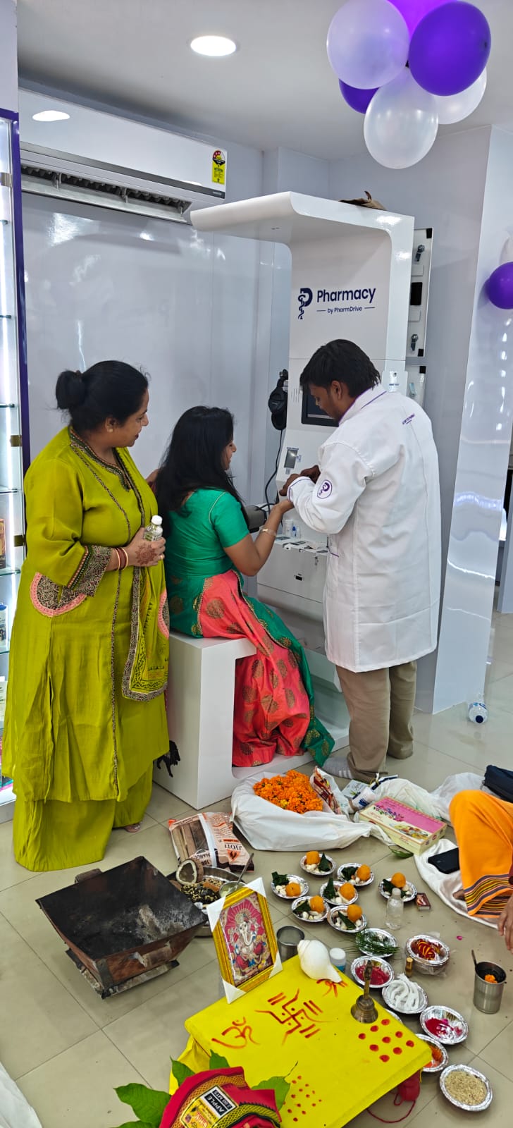 Clinics On Cloud health kiosk installation and inauguration ceremony under the Our Presence programme in Uttar Pradesh