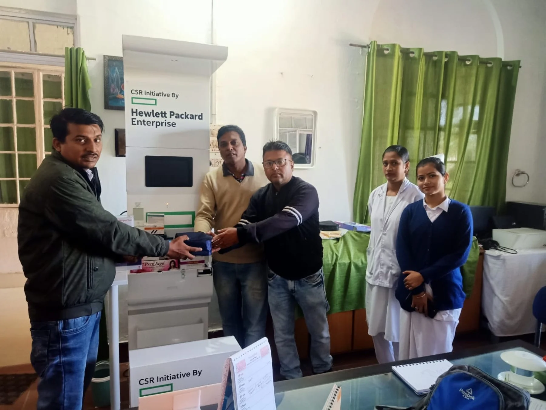 Health kiosk deployed under HPE CSR initiative for community screening in Uttarakhand