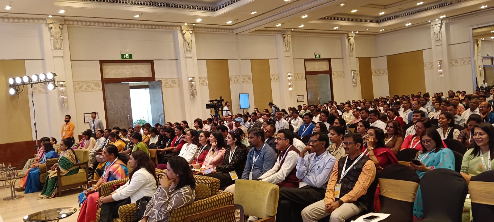 Audience at a Clinics On Cloud outreach session under the schools and colleges presence programme