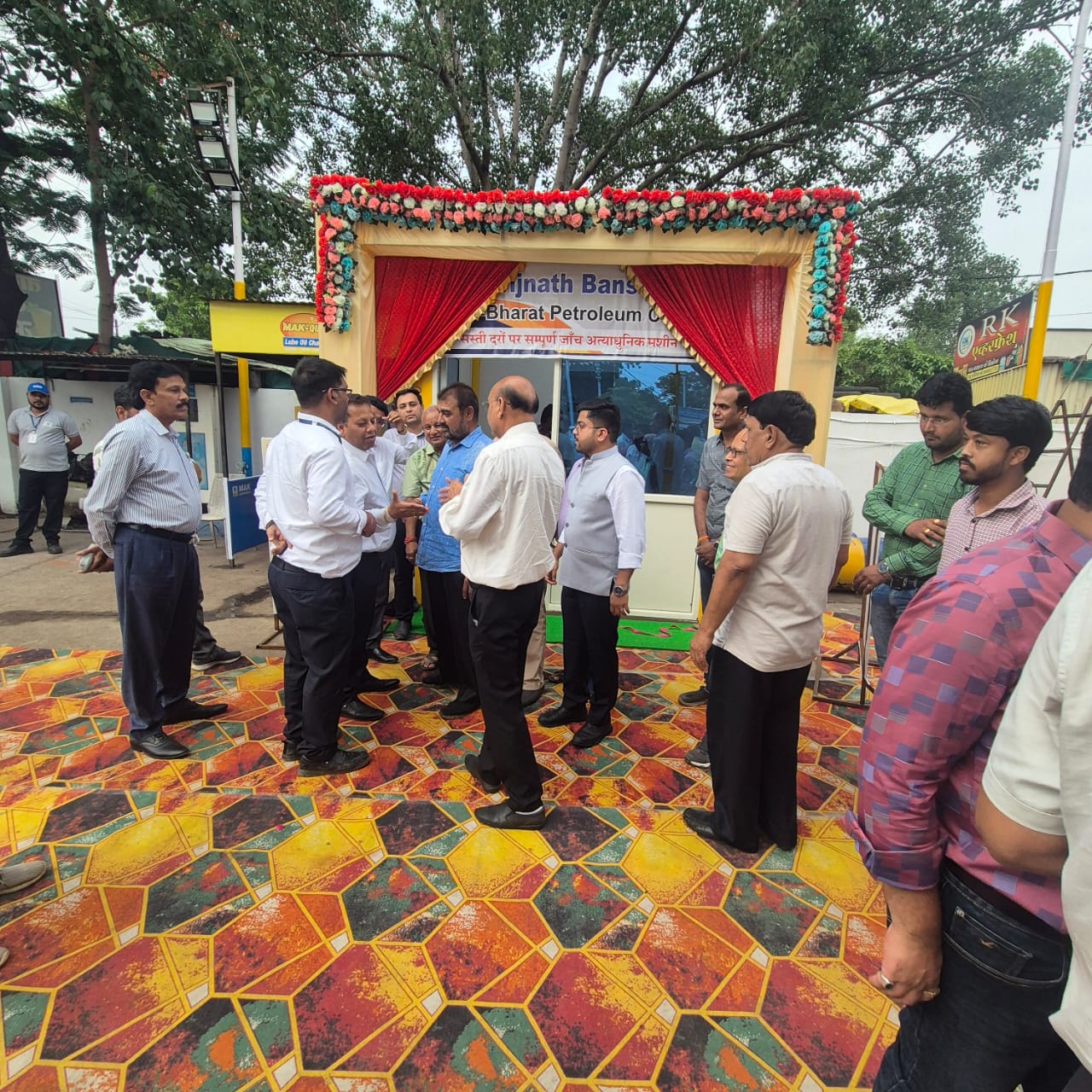 Health kiosk inauguration in Madhya Pradesh, part of Bharat Petroleum's community health screening CSR programme