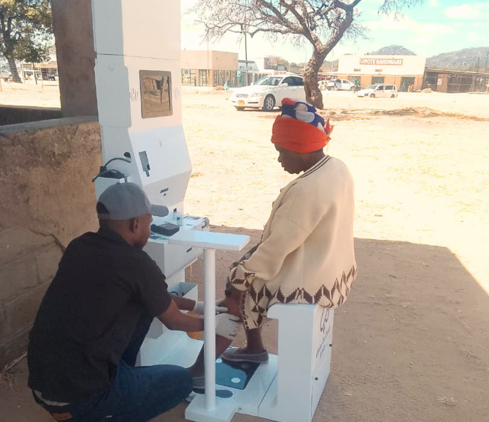 Health kiosk deployment in a rural African community as part of Our Presence - Africa outreach