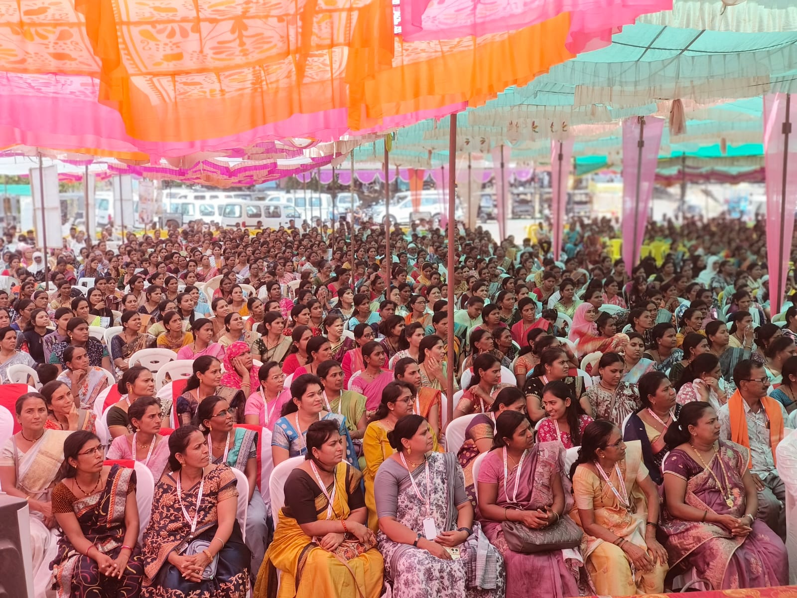 Large community gathering at a CSR and NGO outreach event under Clinics On Cloud's health programmes