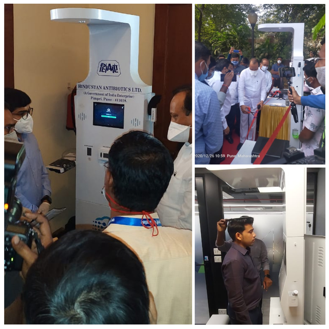 Health kiosk launch with Hindustan Antibiotics Ltd, part of our Maharashtra government installations