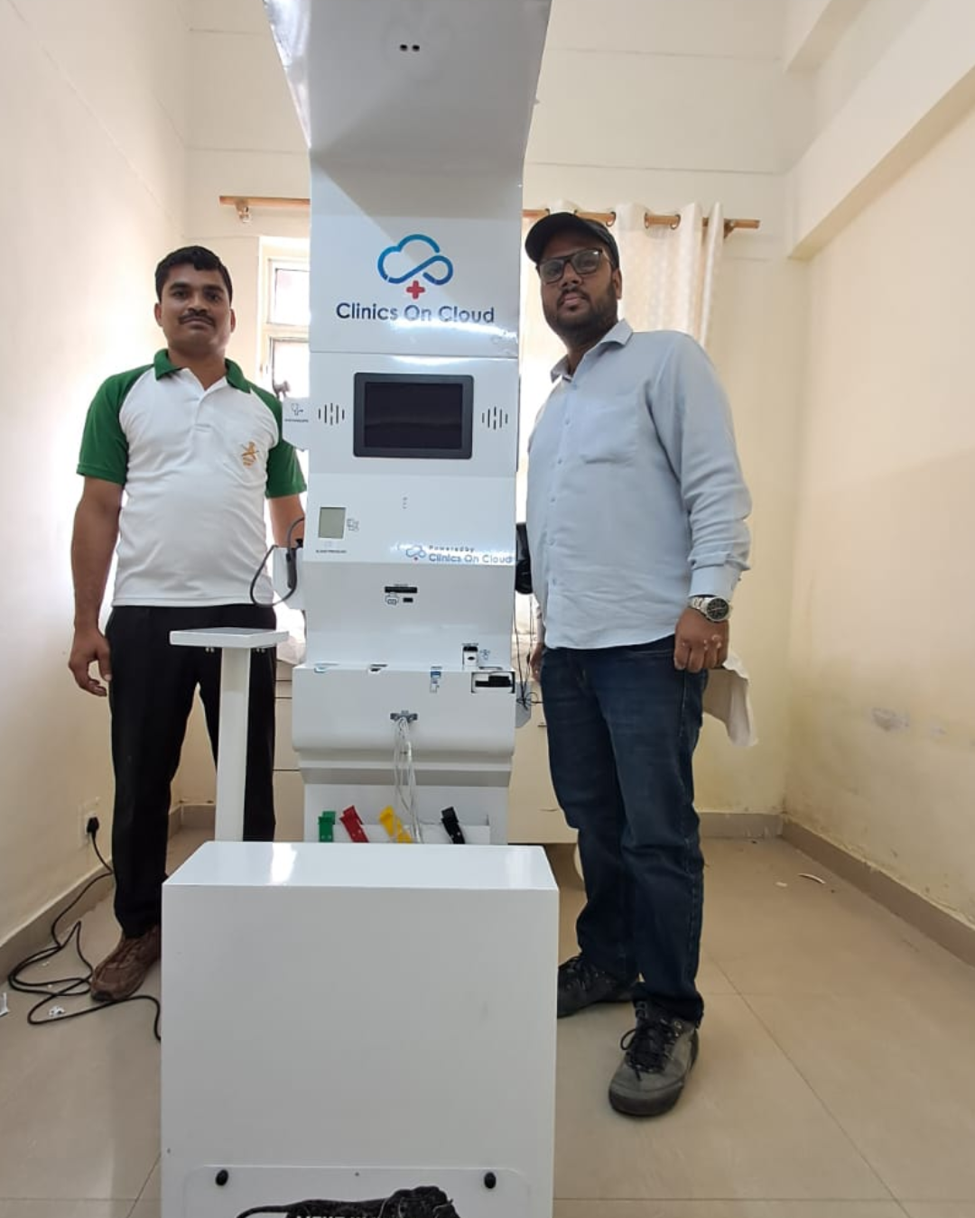 Health kiosk installation supporting Clinics On Cloud's presence within Indian Army healthcare facilities