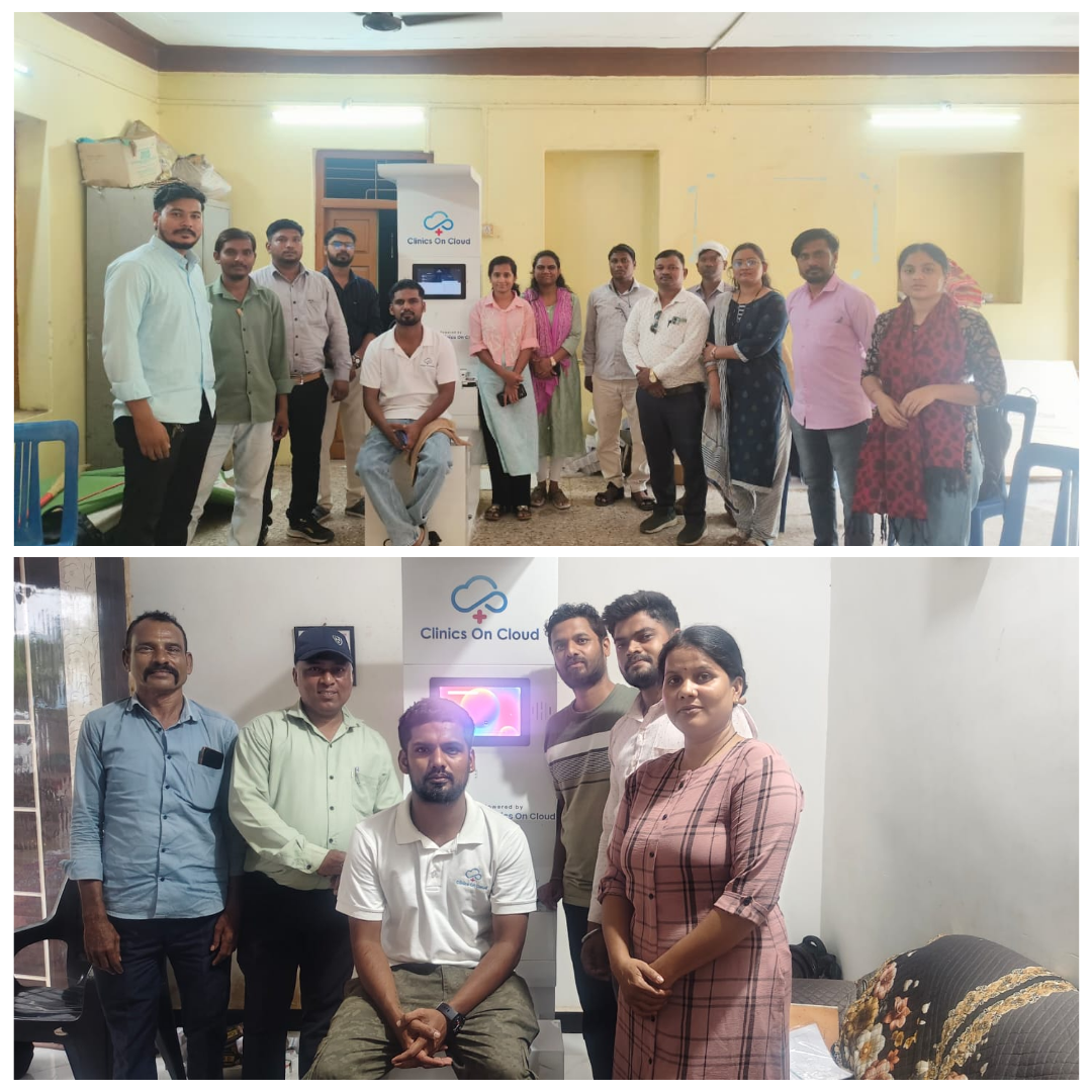 Health kiosk deployment in Maharashtra under Clinics On Cloud's community screening programme presence