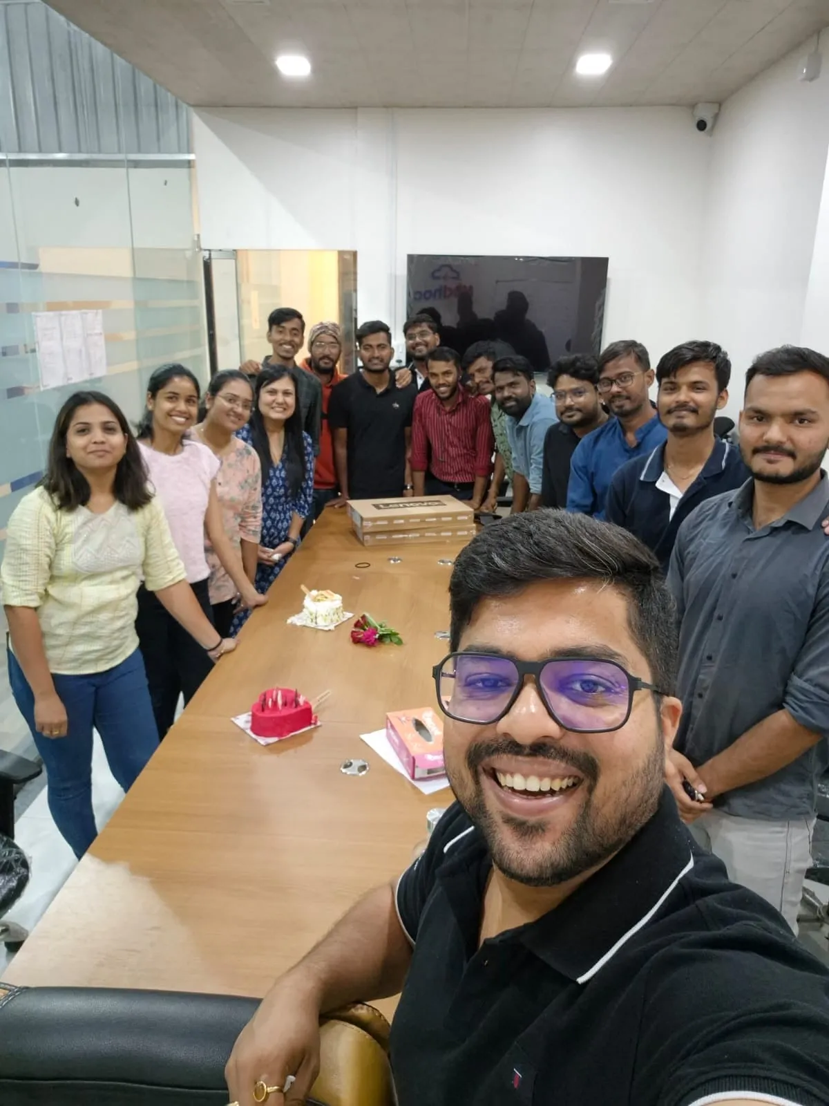 The Clinics On Cloud team celebrating together at the Chakan facility