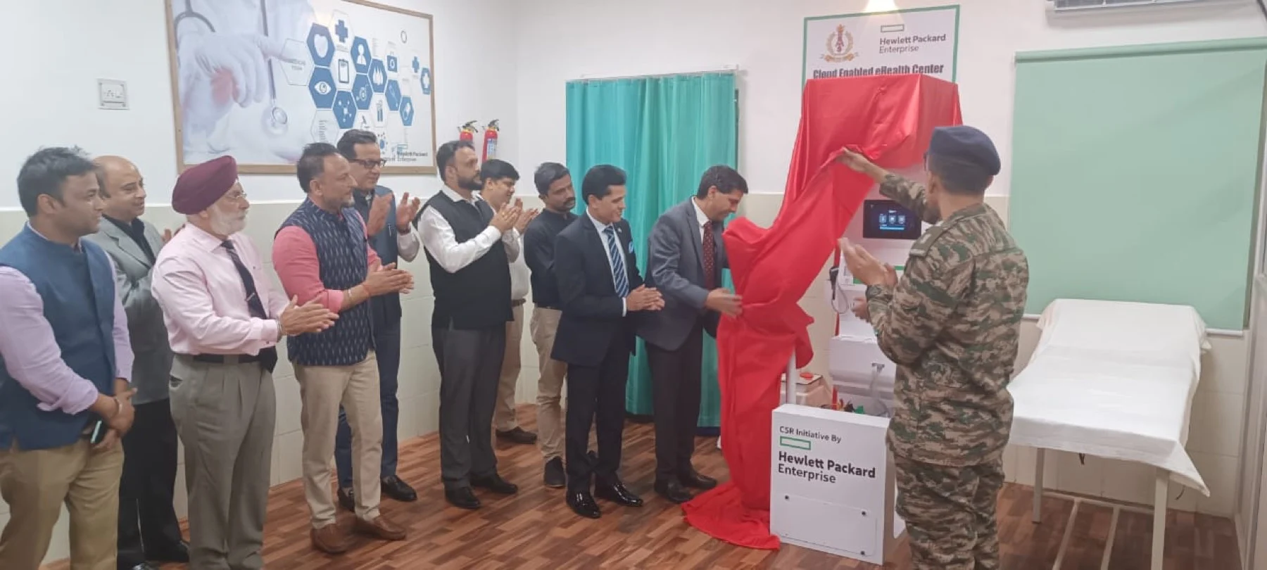 Unveiling of a Cloud Enabled eHealth Center health kiosk under Hewlett Packard Enterprise CSR initiative in Rajasthan